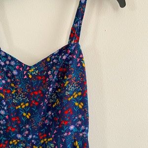 Navy floral dress